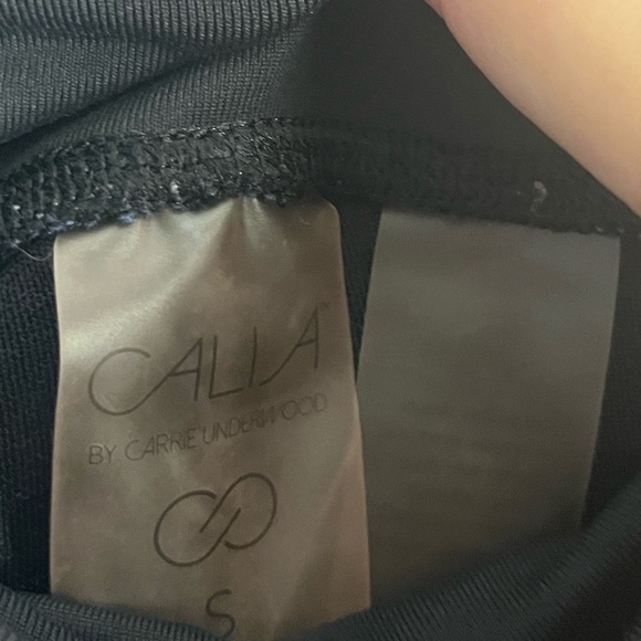 Calia by Carrie Underwood textured blue mesh panel women’s leggings size small - Picture 3 of 4